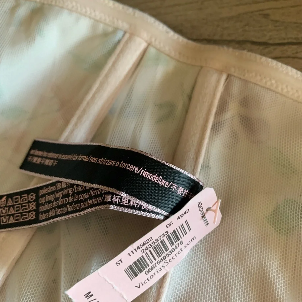 Victoria's Secret Light Pink Floral Corset Top size Medium